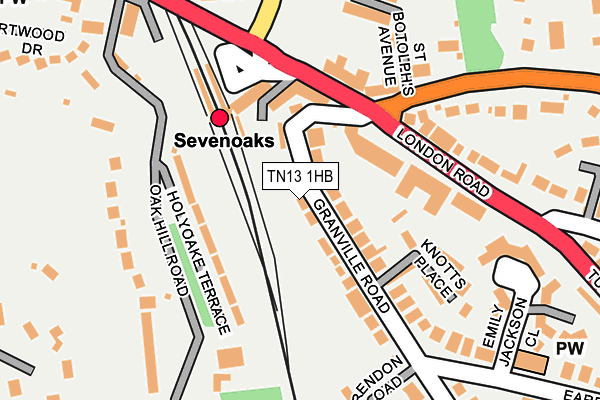 TN13 1HB map - OS OpenMap – Local (Ordnance Survey) TN13 1HB map - OS OpenMap – Local (Ordnance Survey)