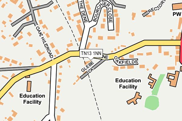 TN13 1NN map - OS OpenMap – Local (Ordnance Survey) TN13 1NN map - OS OpenMap – Local (Ordnance Survey)