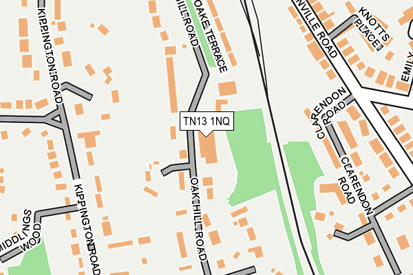 TN13 1NQ map - OS OpenMap – Local (Ordnance Survey) TN13 1NQ map - OS OpenMap – Local (Ordnance Survey)