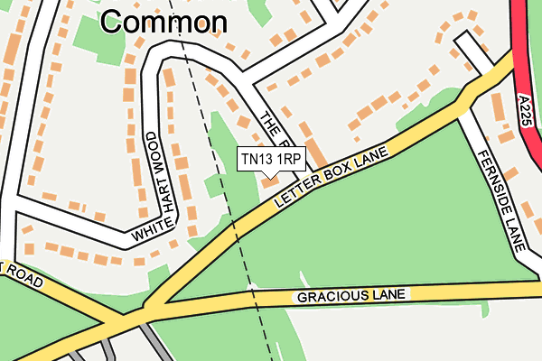TN13 1RP map - OS OpenMap – Local (Ordnance Survey) TN13 1RP map - OS OpenMap – Local (Ordnance Survey)