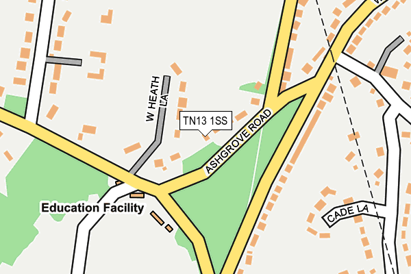 TN13 1SS map - OS OpenMap – Local (Ordnance Survey) TN13 1SS map - OS OpenMap – Local (Ordnance Survey)
