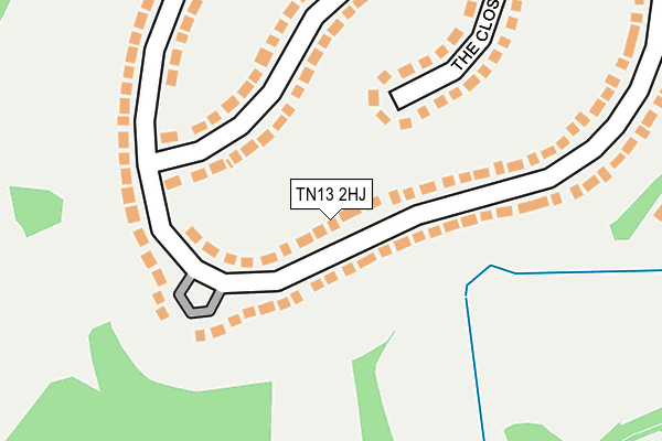 TN13 2HJ map - OS OpenMap – Local (Ordnance Survey) TN13 2HJ map - OS OpenMap – Local (Ordnance Survey)