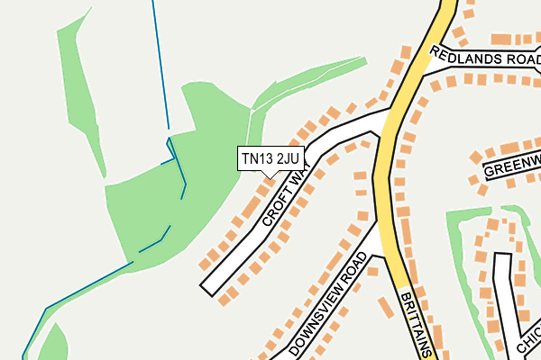 TN13 2JU map - OS OpenMap – Local (Ordnance Survey) TN13 2JU map - OS OpenMap – Local (Ordnance Survey)