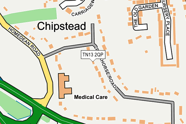 TN13 2QP map - OS OpenMap – Local (Ordnance Survey) TN13 2QP map - OS OpenMap – Local (Ordnance Survey)