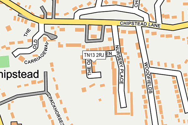 TN13 2RJ map - OS OpenMap – Local (Ordnance Survey) TN13 2RJ map - OS OpenMap – Local (Ordnance Survey)