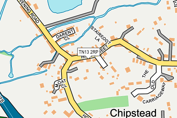 TN13 2RP map - OS OpenMap – Local (Ordnance Survey) TN13 2RP map - OS OpenMap – Local (Ordnance Survey)