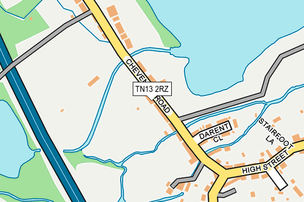 TN13 2RZ map - OS OpenMap – Local (Ordnance Survey) TN13 2RZ map - OS OpenMap – Local (Ordnance Survey)