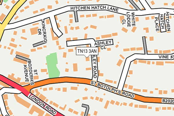 TN13 3AN map - OS OpenMap – Local (Ordnance Survey) TN13 3AN map - OS OpenMap – Local (Ordnance Survey)