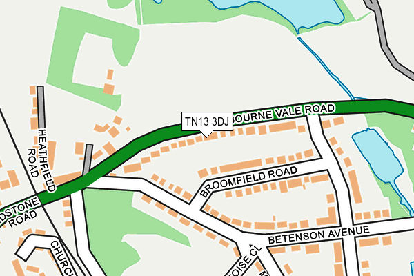 TN13 3DJ map - OS OpenMap – Local (Ordnance Survey) TN13 3DJ map - OS OpenMap – Local (Ordnance Survey)
