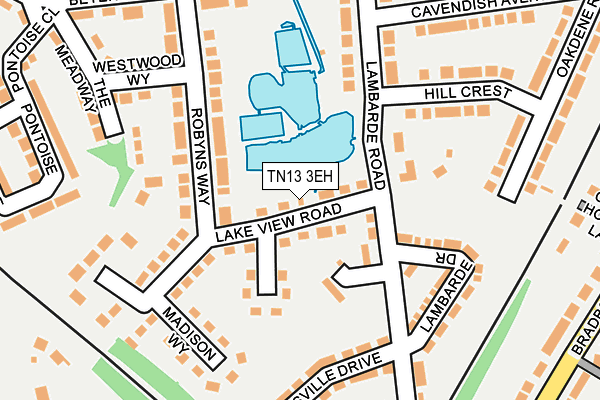 TN13 3EH map - OS OpenMap – Local (Ordnance Survey)