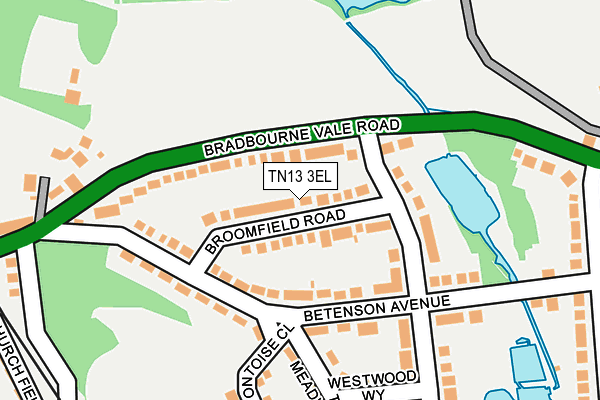 TN13 3EL map - OS OpenMap – Local (Ordnance Survey) TN13 3EL map - OS OpenMap – Local (Ordnance Survey)