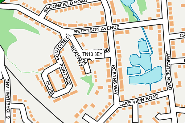TN13 3EY map - OS OpenMap – Local (Ordnance Survey) TN13 3EY map - OS OpenMap – Local (Ordnance Survey)