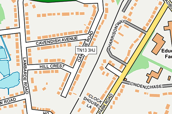 TN13 3HJ map - OS OpenMap – Local (Ordnance Survey) TN13 3HJ map - OS OpenMap – Local (Ordnance Survey)