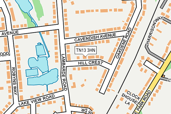 TN13 3HN map - OS OpenMap – Local (Ordnance Survey) TN13 3HN map - OS OpenMap – Local (Ordnance Survey)