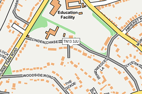 TN13 3JU map - OS OpenMap – Local (Ordnance Survey) TN13 3JU map - OS OpenMap – Local (Ordnance Survey)