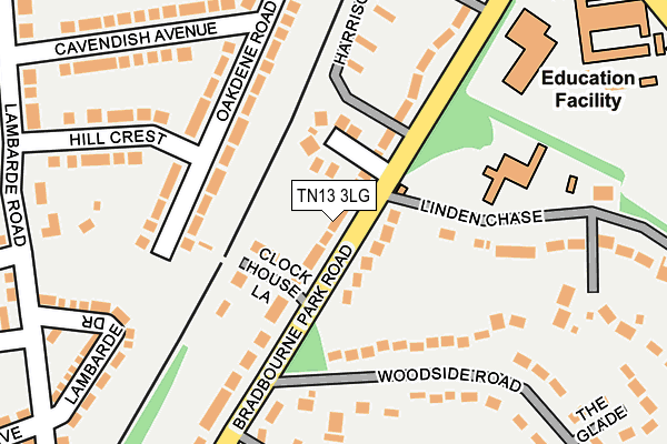 TN13 3LG map - OS OpenMap – Local (Ordnance Survey) TN13 3LG map - OS OpenMap – Local (Ordnance Survey)