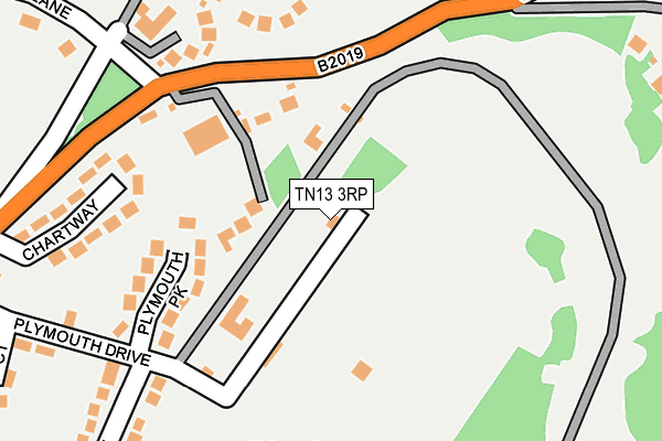 TN13 3RP map - OS OpenMap – Local (Ordnance Survey) TN13 3RP map - OS OpenMap – Local (Ordnance Survey)