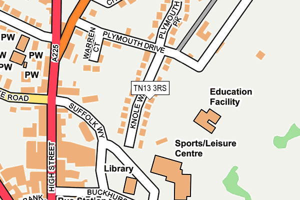 TN13 3RS map - OS OpenMap – Local (Ordnance Survey) TN13 3RS map - OS OpenMap – Local (Ordnance Survey)