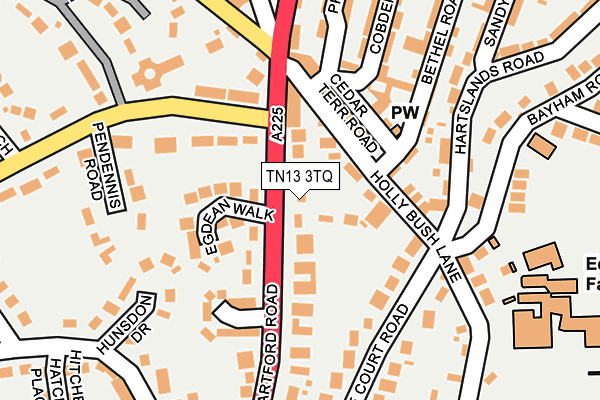 TN13 3TQ map - OS OpenMap – Local (Ordnance Survey) TN13 3TQ map - OS OpenMap – Local (Ordnance Survey)
