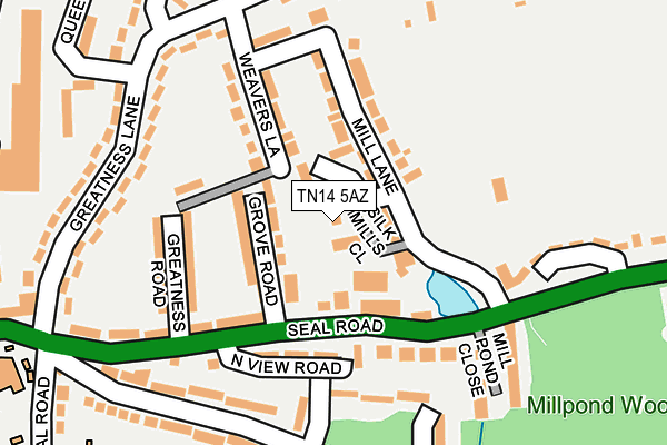 TN14 5AZ map - OS OpenMap – Local (Ordnance Survey) TN14 5AZ map - OS OpenMap – Local (Ordnance Survey)