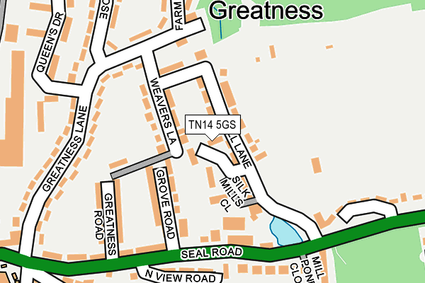 TN14 5GS map - OS OpenMap – Local (Ordnance Survey) TN14 5GS map - OS OpenMap – Local (Ordnance Survey)