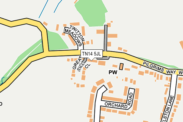 TN14 5JL map - OS OpenMap – Local (Ordnance Survey) TN14 5JL map - OS OpenMap – Local (Ordnance Survey)