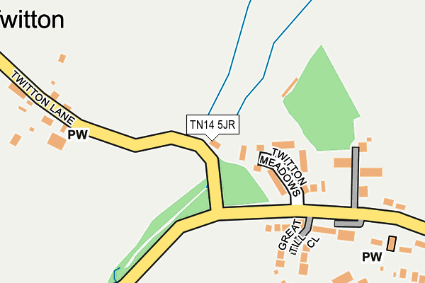 TN14 5JR map - OS OpenMap – Local (Ordnance Survey) TN14 5JR map - OS OpenMap – Local (Ordnance Survey)