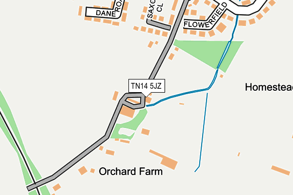 TN14 5JZ map - OS OpenMap – Local (Ordnance Survey) TN14 5JZ map - OS OpenMap – Local (Ordnance Survey)