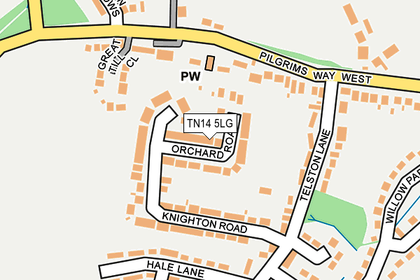 TN14 5LG map - OS OpenMap – Local (Ordnance Survey) TN14 5LG map - OS OpenMap – Local (Ordnance Survey)