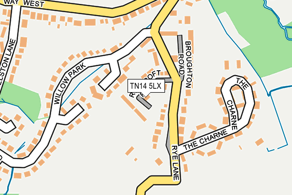 TN14 5LX map - OS OpenMap – Local (Ordnance Survey) TN14 5LX map - OS OpenMap – Local (Ordnance Survey)