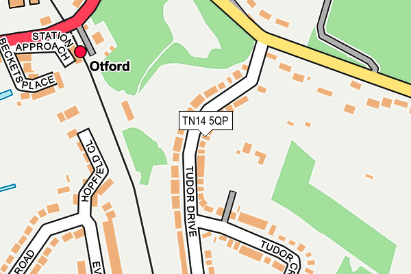 TN14 5QP map - OS OpenMap – Local (Ordnance Survey) TN14 5QP map - OS OpenMap – Local (Ordnance Survey)