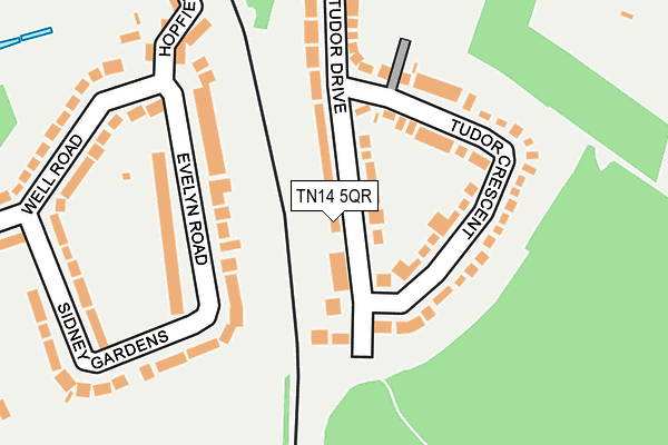 TN14 5QR map - OS OpenMap – Local (Ordnance Survey) TN14 5QR map - OS OpenMap – Local (Ordnance Survey)