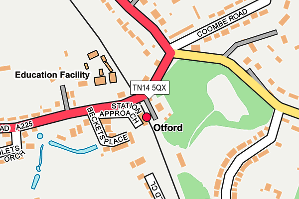 TN14 5QX map - OS OpenMap – Local (Ordnance Survey) TN14 5QX map - OS OpenMap – Local (Ordnance Survey)