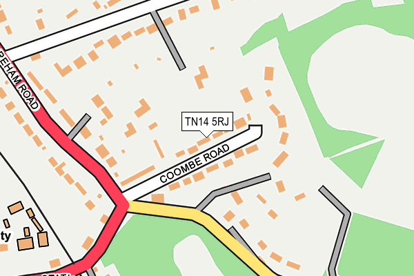 TN14 5RJ map - OS OpenMap – Local (Ordnance Survey) TN14 5RJ map - OS OpenMap – Local (Ordnance Survey)
