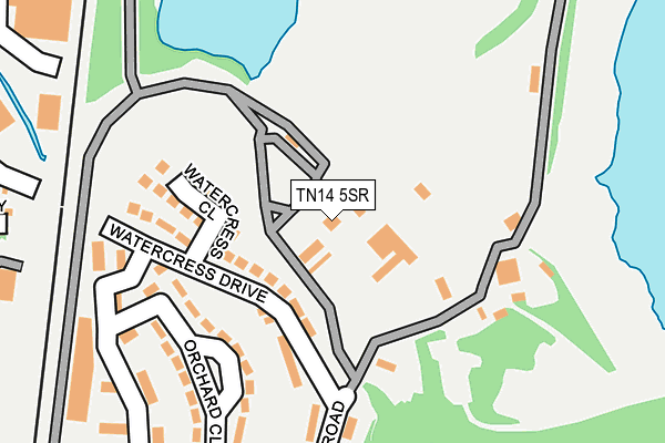 TN14 5SR map - OS OpenMap – Local (Ordnance Survey) TN14 5SR map - OS OpenMap – Local (Ordnance Survey)