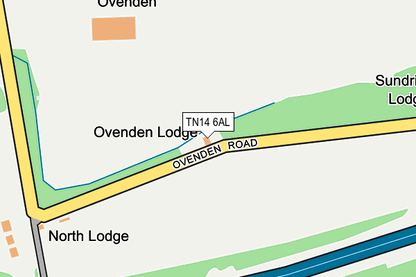 TN14 6AL map - OS OpenMap – Local (Ordnance Survey) TN14 6AL map - OS OpenMap – Local (Ordnance Survey)