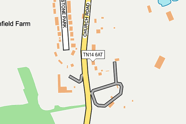 TN14 6AT map - OS OpenMap – Local (Ordnance Survey) TN14 6AT map - OS OpenMap – Local (Ordnance Survey)