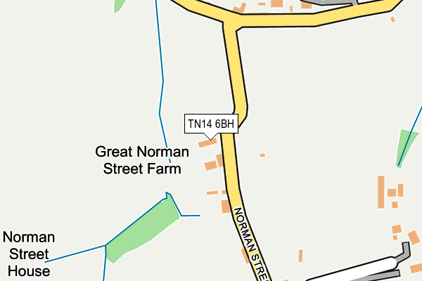 TN14 6BH map - OS OpenMap – Local (Ordnance Survey) TN14 6BH map - OS OpenMap – Local (Ordnance Survey)