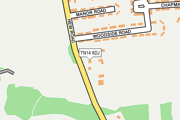 TN14 6DJ map - OS OpenMap – Local (Ordnance Survey) TN14 6DJ map - OS OpenMap – Local (Ordnance Survey)