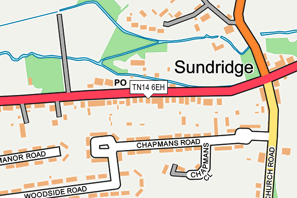 TN14 6EH map - OS OpenMap – Local (Ordnance Survey) TN14 6EH map - OS OpenMap – Local (Ordnance Survey)
