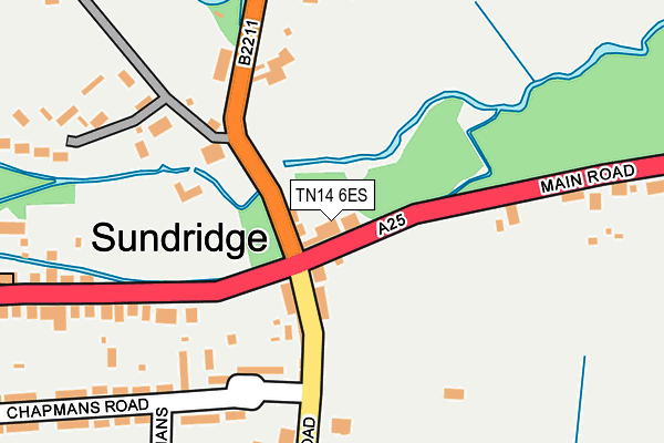 TN14 6ES map - OS OpenMap – Local (Ordnance Survey) TN14 6ES map - OS OpenMap – Local (Ordnance Survey)