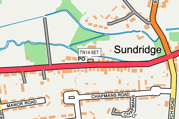 TN14 6ET map - OS OpenMap – Local (Ordnance Survey) TN14 6ET map - OS OpenMap – Local (Ordnance Survey)