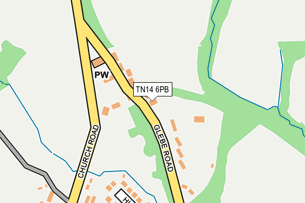 TN14 6PB map - OS OpenMap – Local (Ordnance Survey) TN14 6PB map - OS OpenMap – Local (Ordnance Survey)