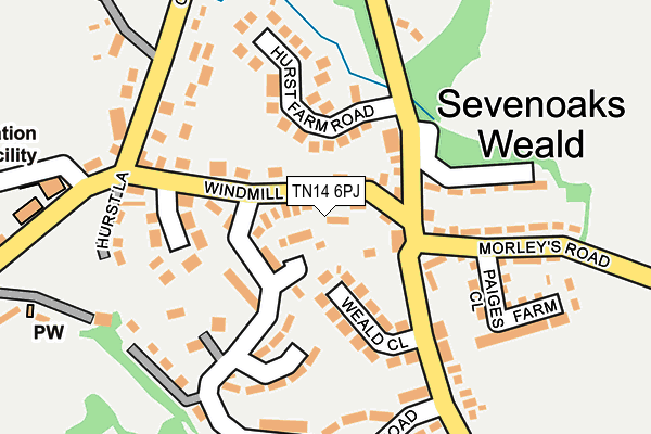 TN14 6PJ map - OS OpenMap – Local (Ordnance Survey) TN14 6PJ map - OS OpenMap – Local (Ordnance Survey)