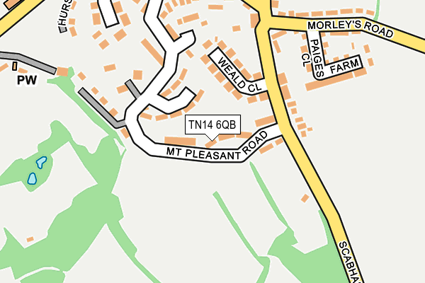 TN14 6QB map - OS OpenMap – Local (Ordnance Survey) TN14 6QB map - OS OpenMap – Local (Ordnance Survey)