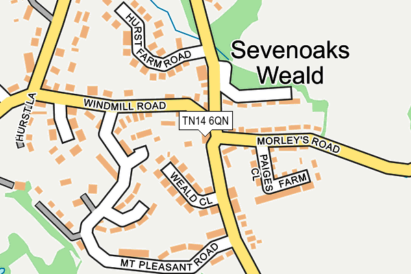 TN14 6QN map - OS OpenMap – Local (Ordnance Survey) TN14 6QN map - OS OpenMap – Local (Ordnance Survey)