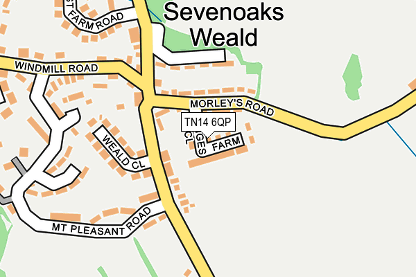 TN14 6QP map - OS OpenMap – Local (Ordnance Survey) TN14 6QP map - OS OpenMap – Local (Ordnance Survey)