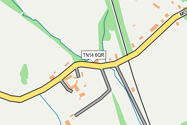 TN14 6QR map - OS OpenMap – Local (Ordnance Survey) TN14 6QR map - OS OpenMap – Local (Ordnance Survey)