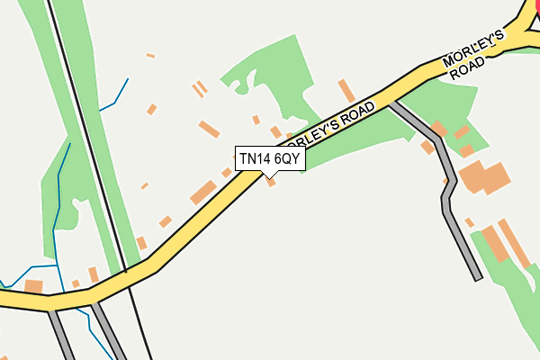 TN14 6QY map - OS OpenMap – Local (Ordnance Survey) TN14 6QY map - OS OpenMap – Local (Ordnance Survey)