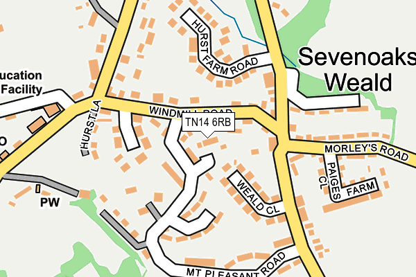 TN14 6RB map - OS OpenMap – Local (Ordnance Survey) TN14 6RB map - OS OpenMap – Local (Ordnance Survey)